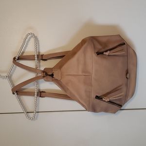Tan Backpack/Bucket style purse